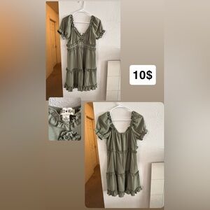 RedHead Olive Green Casual Dress